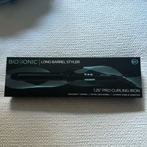 Bio Ionic Long Barrel Styler. 1.25” Pro Curling Iron. BRAND NEW.